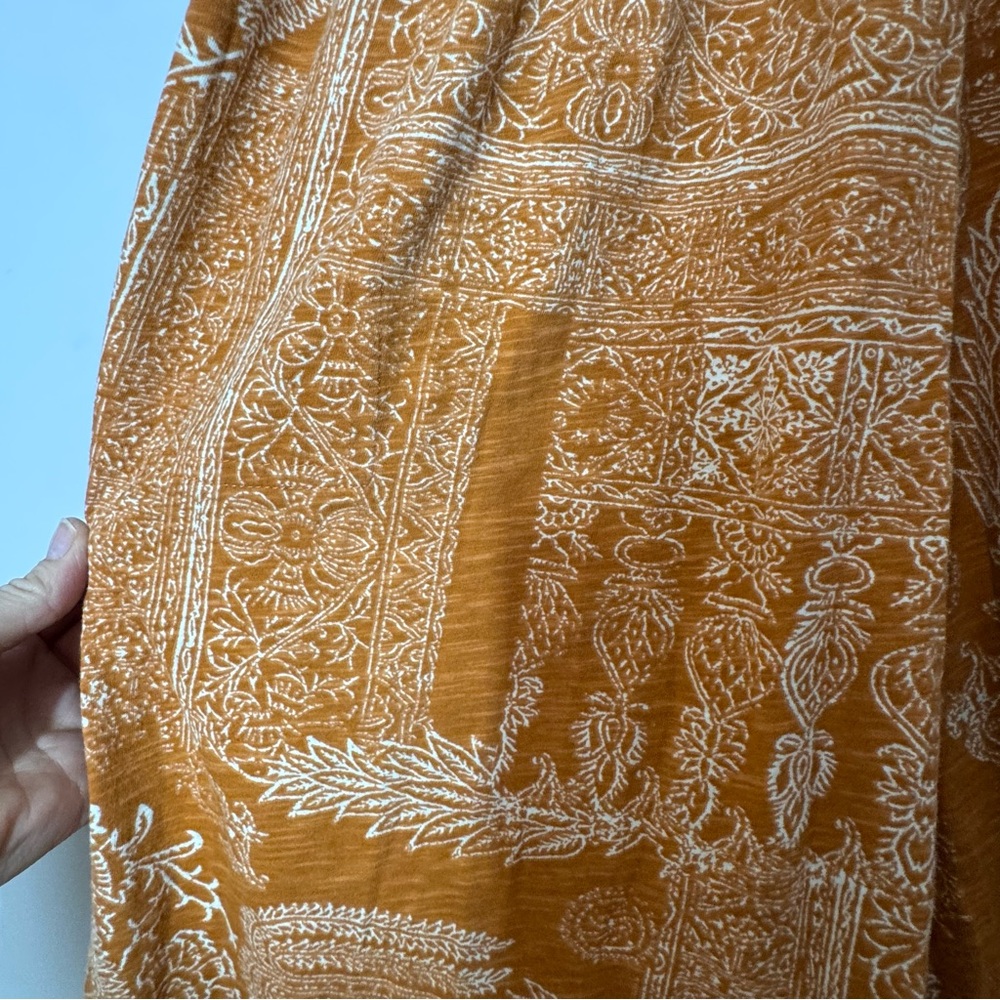 Free People Intimately Orange Patterned Harem Pan… - image 8